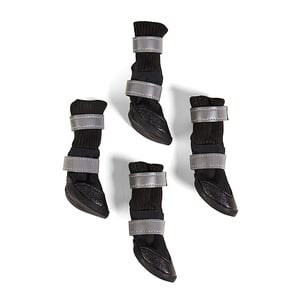 Youly Botas Todo Terreno Color Negro para Perro, Mediano