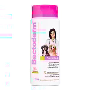 Hollad Bactoderm Shampoo Antibacteriano, Antiseborreico y Queratolítico para Perro y Gato, 350 ml Hollad Bactoderm Shampoo Antibacteriano, Antiseborreico y Queratolítico para Perro y Gato, 350 ml