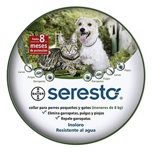 Seresto Collar Antiparasitario Externo para Perro y Gato, Chico Seresto Collar Antiparasitario Externo para Perro y Gato, Chico