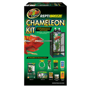Zoo Med Reptibreeze Kit de Hábitat para Camaleón, 40.60 cm Largo x 40.60 cm Ancho x 76.20 cm Alto