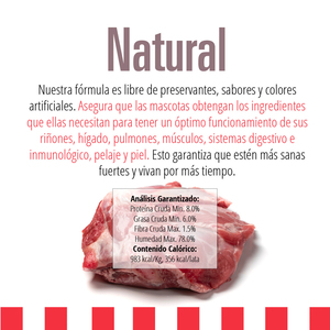 Livelong Healthy & Strong Alimento Natural Húmedo para Perro Todas las Edades Receta Bisonte/Camote, 354 g