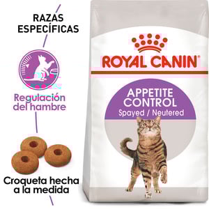 Royal Canin Control de Apetito Alimento Seco para Gato Adulto Esterilizado Receta Pollo, 6.3 kg
