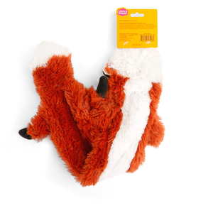 Leaps & Bounds Wild Plush Juguete Afelpado Diseño Zorro sin Relleno para Perro, Grande