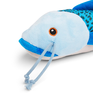 Leaps & Bounds Wild Plush Juguete Afelpado Diseño Pez Silvestre para Perro, Grande