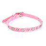 Bond & Co Collar Rosa con Incrustaciones de Corazones para Perro, XX-Chico Bond & Co Collar Rosa con Incrustaciones de Corazones para Perro, XX-Chico