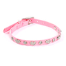 Bond & Co Collar Rosa con Incrustaciones de Corazones para Perro, X-Chico / Chico Bond & Co Collar Rosa con Incrustaciones de Corazones para Perro, X-Chico / Chico