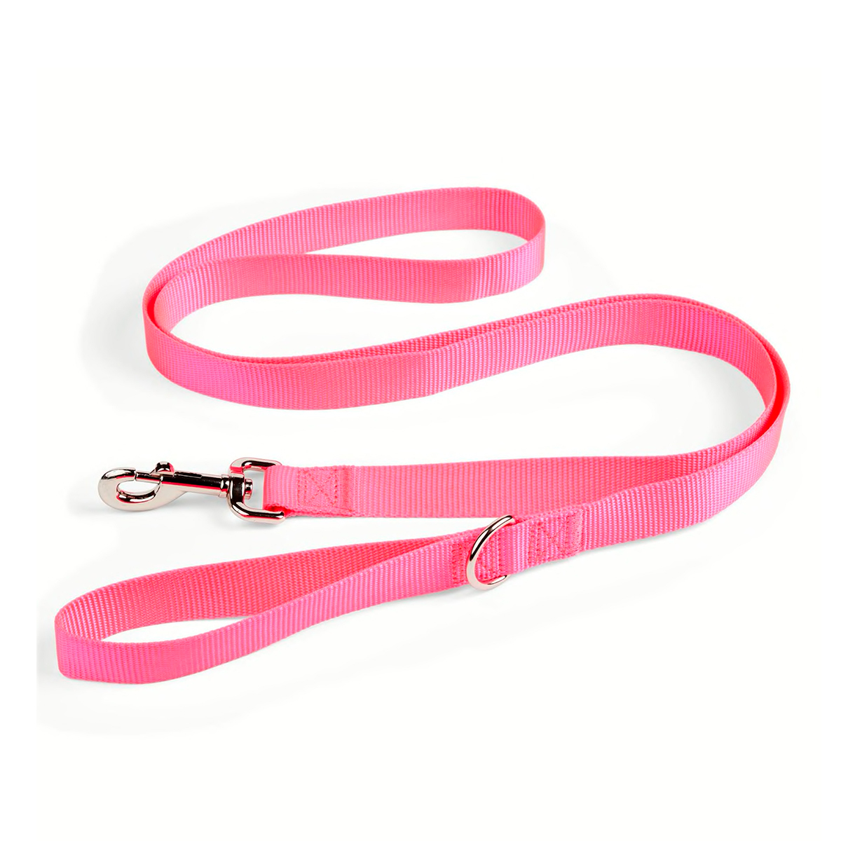 Youly Correa Lisa de Nylon Color Rosa para Perro, 1.8 m