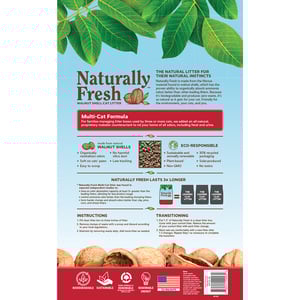 Naturally Fresh Arena Natural Aglutinante sin Esencia para Hogares Multi-Gato, 11.7 kg