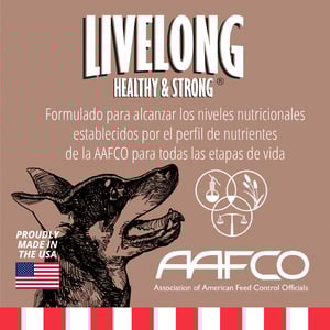 Livelong Healthy & Strong Alimento Natural Húmedo para Perro Todas las Edades Receta Cerdo, 354 g