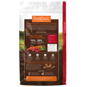 Instinct Original Libre de Granos Alimento Natural para Perro Todas las Edades Receta Res, 9 kg