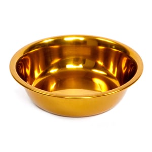 EveryYay Tazón de Acero Inoxidable Diseño Dorado para Perro, 1.7 Tazas EveryYay Tazón de Acero Inoxidable Diseño Dorado para Perro, 1.7 Tazas