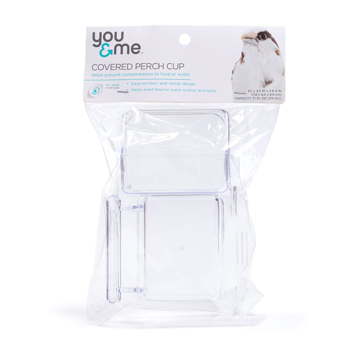 You & Me Comedero con Tapa para Ave