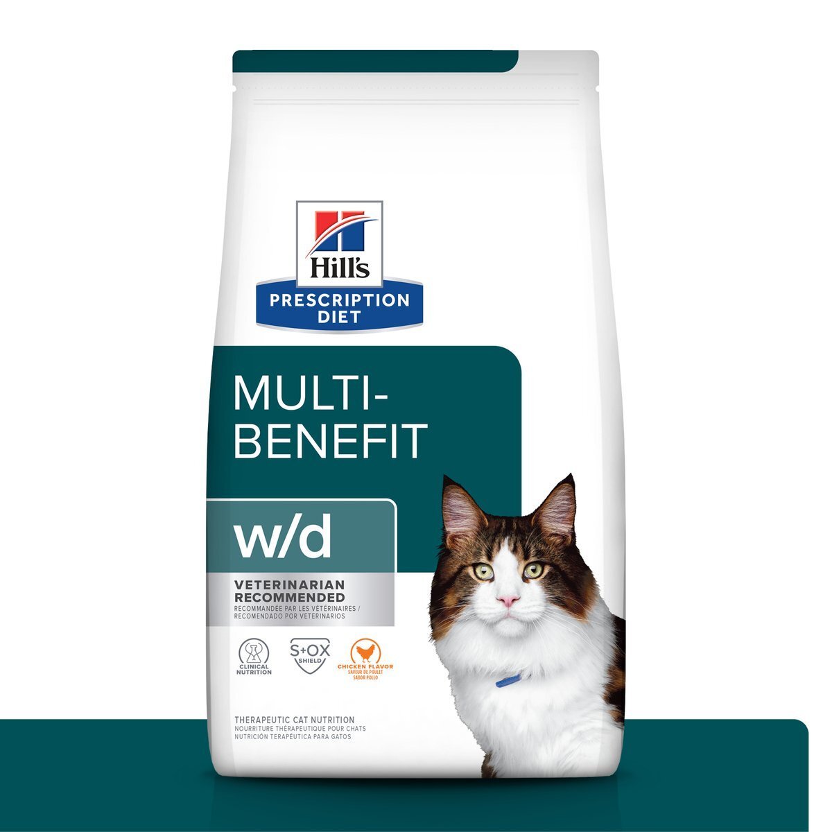 Hill's Prescription Diet w/d Alimento Seco Control de Peso/Diabetes para Gato Adulto, 3.9 kg