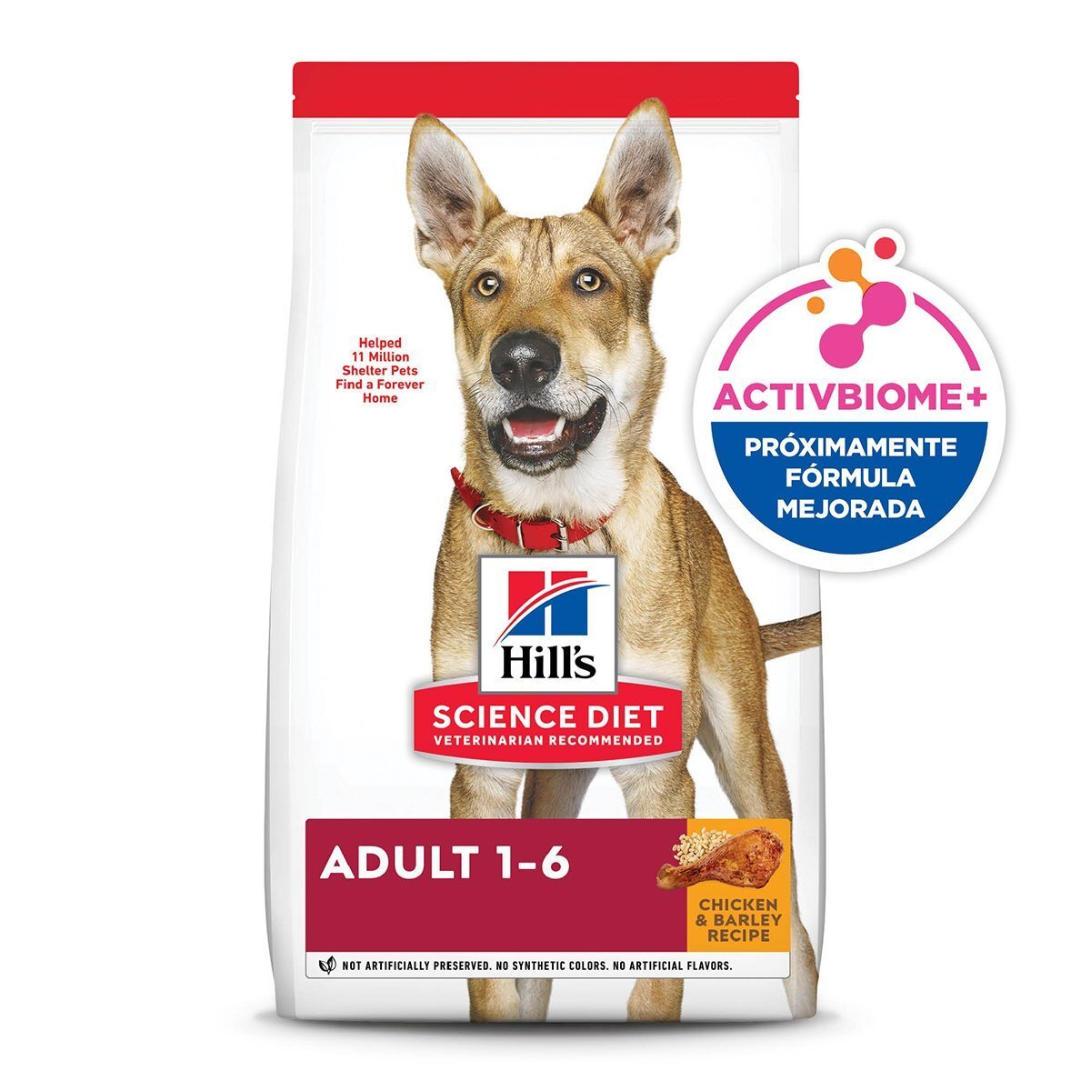 Hill's Science Diet Alimento Seco para Perro Adulto Raza Mediana Receta Pollo, 15 kg
