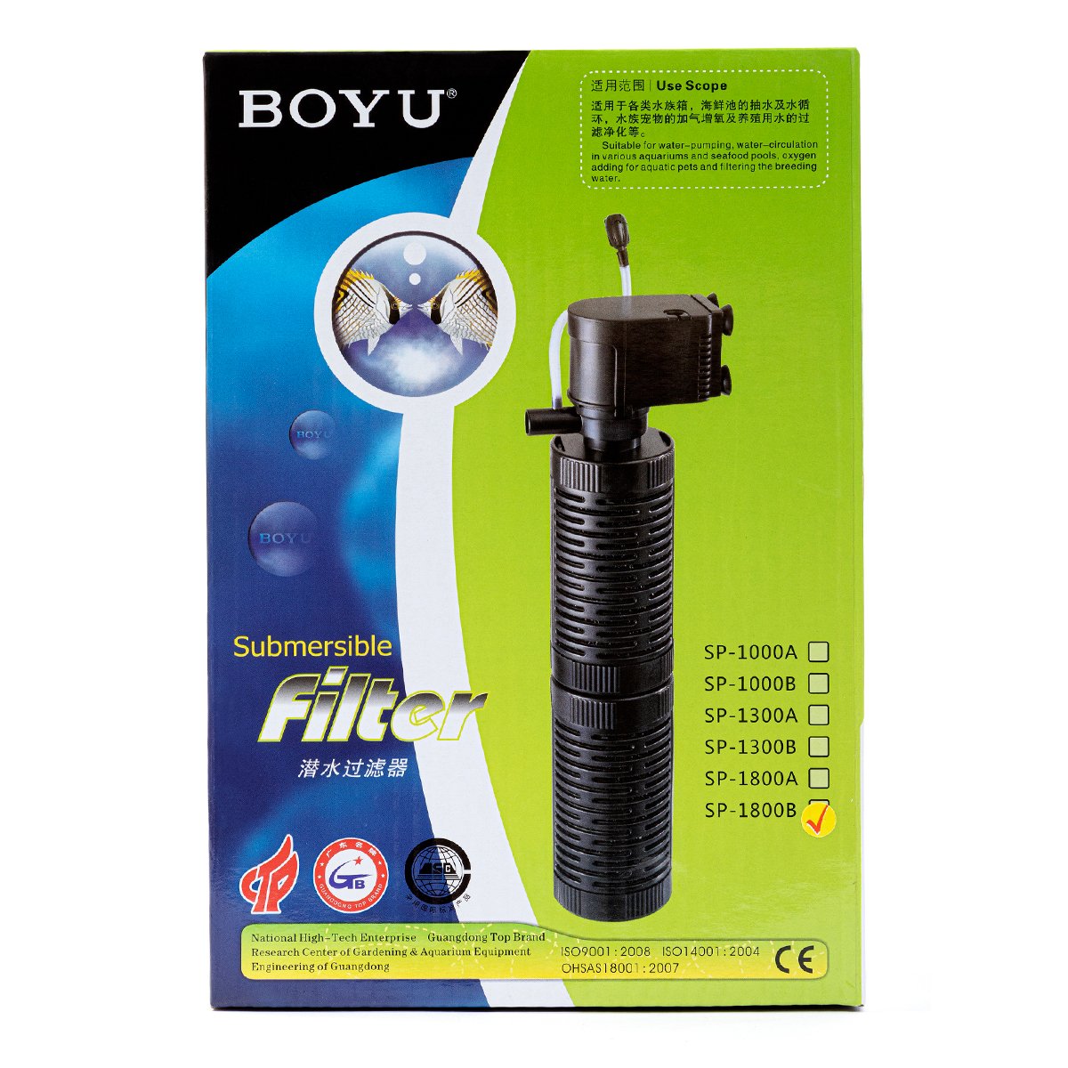 Boyu Filtro Sumerg 1100Lph Sp-1800B para Peces
