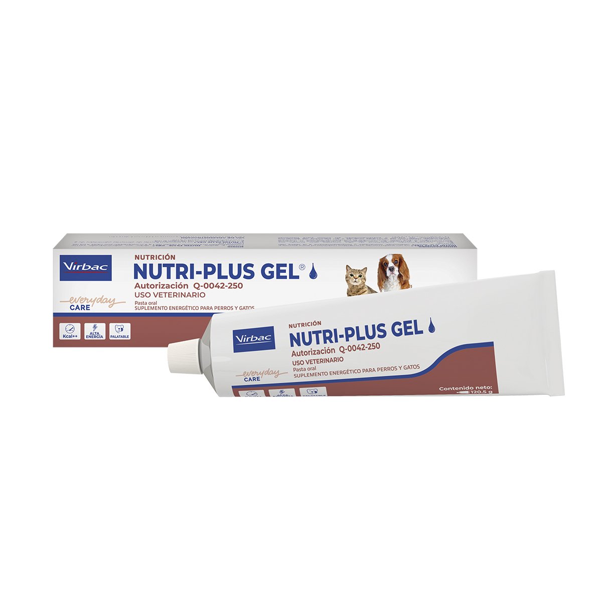 Virbac Nutri-Plus Suplemento Nutricional Energético en Gel para Perro y Gato, 120.5 g