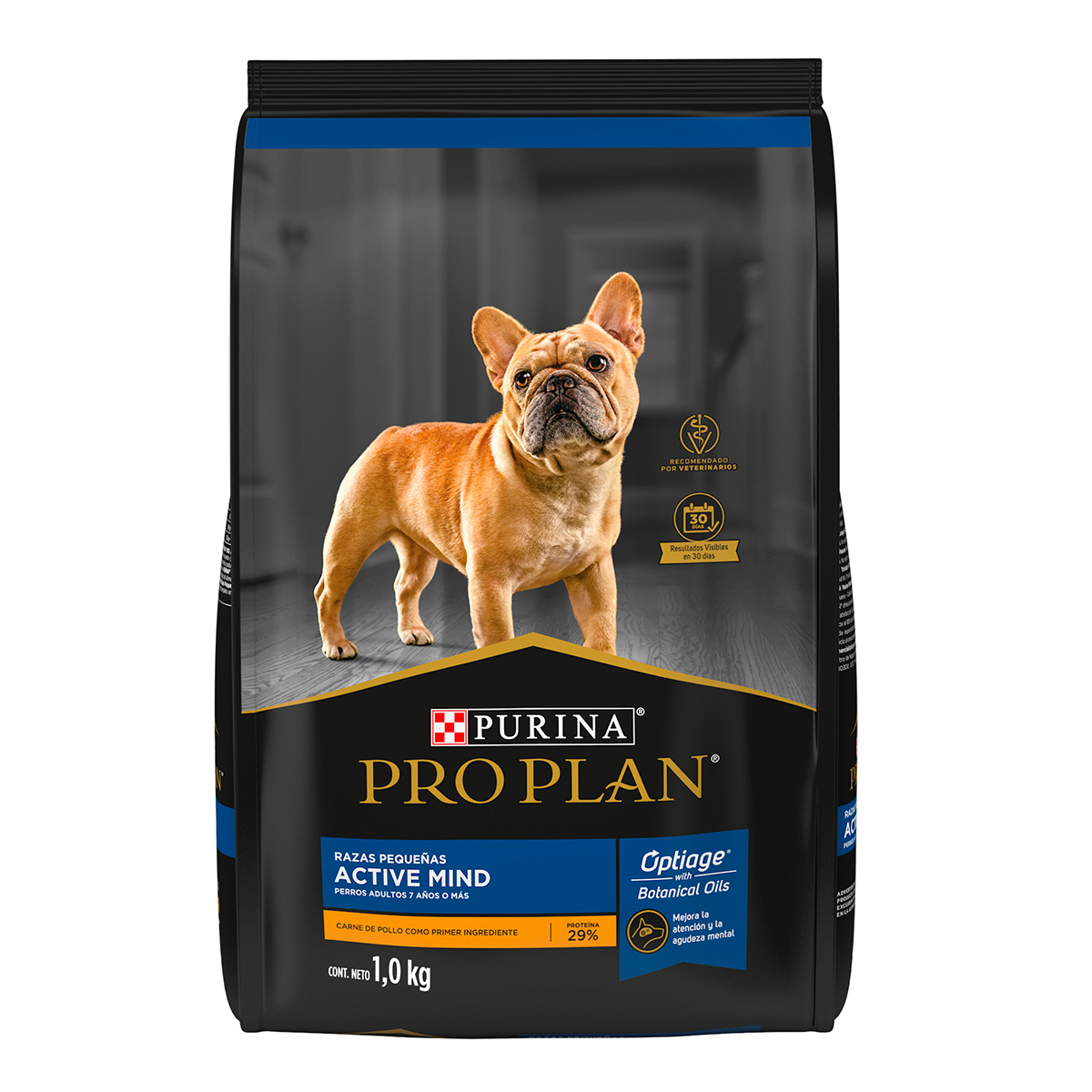 Pro Plan Active Mind Optiage Alimento para Perro Senior Raza Pequeña Receta Pollo, 1 kg