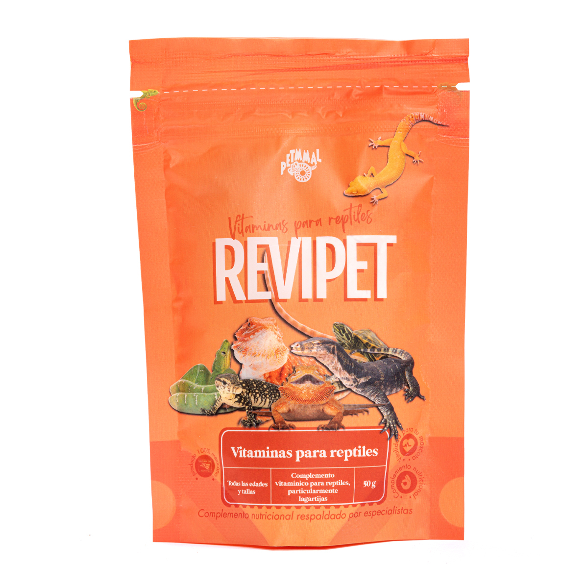 Petmmal Suplemento de Vitaminas Revipet para Reptil, 50 g