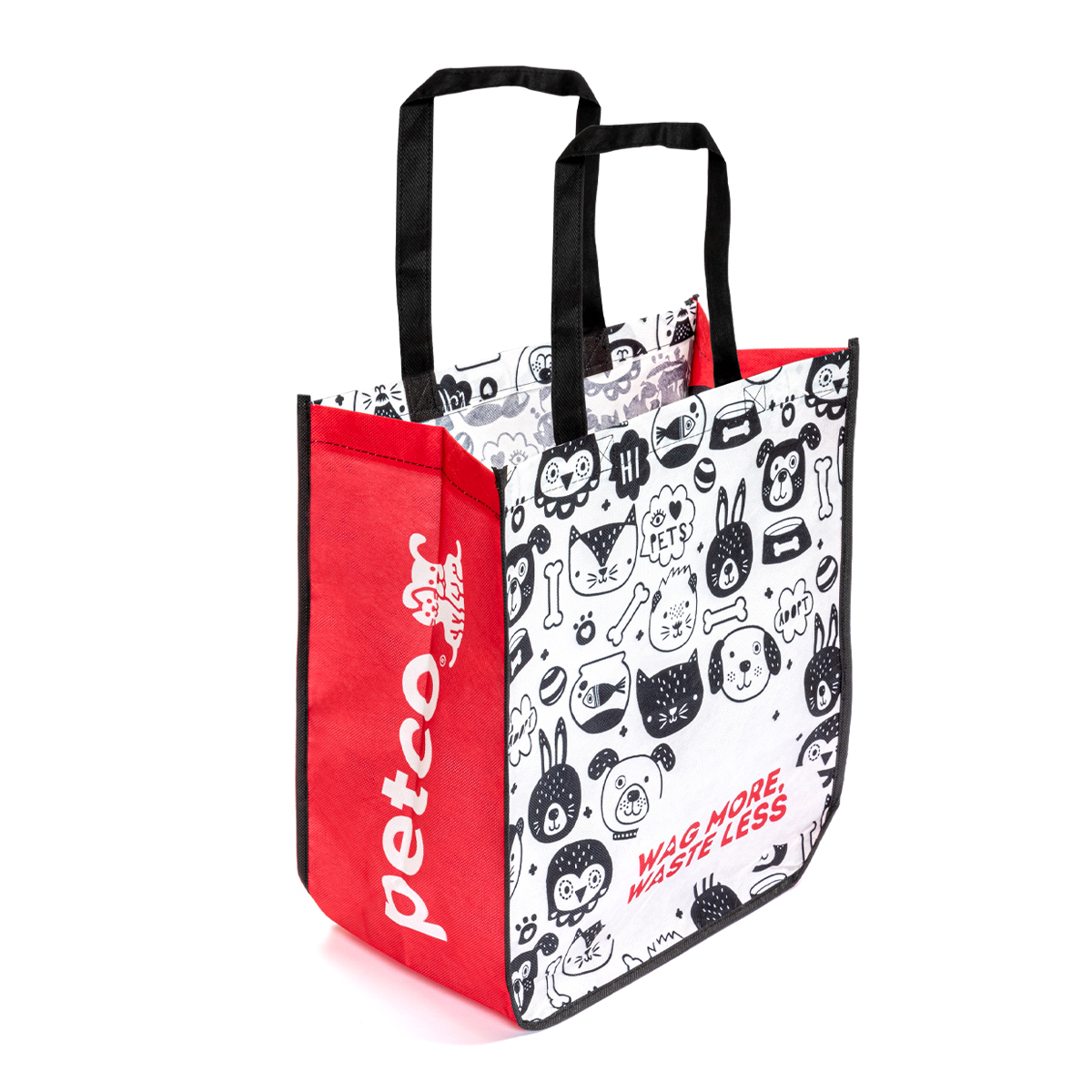 Petco Doodle Print Bolsa Reutilizable Multipropósito Diseño Garabatos para Perro, MultiColor