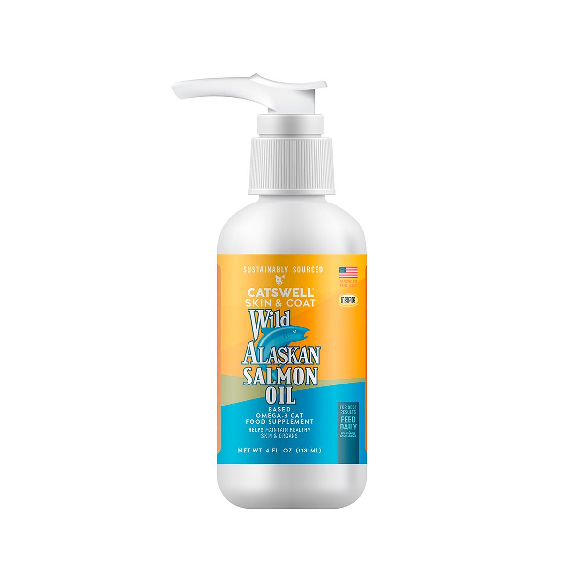 Catswell Wild Alaska Aceite de Salmón para Gato, 118 ml