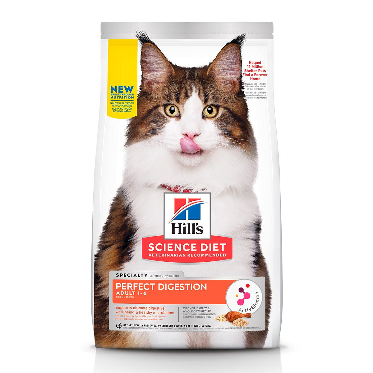 Hill's Science Diet Perfect Digestion Alimento Seco Cuidado Digestivo para Gato Adulto, 1.5 kg