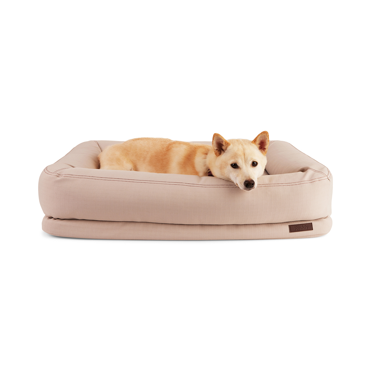 Reddy Cama Rectangular Resistente con Bordes Elevados Color Nude