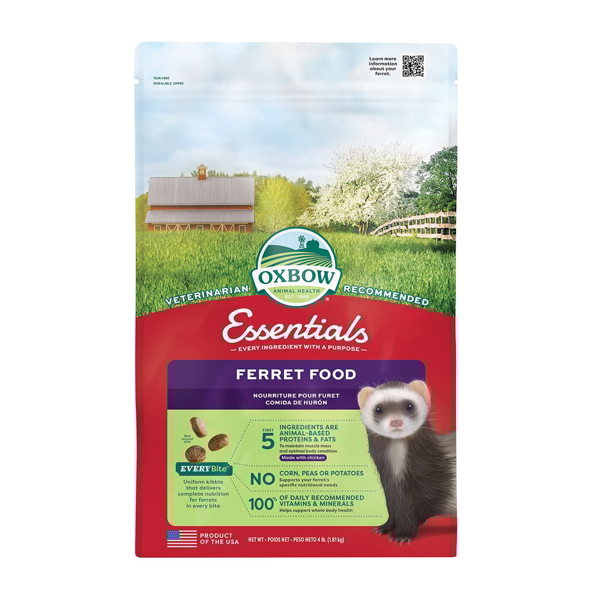 Oxbow Alimento Esencial para Hurón, 1.8 kg