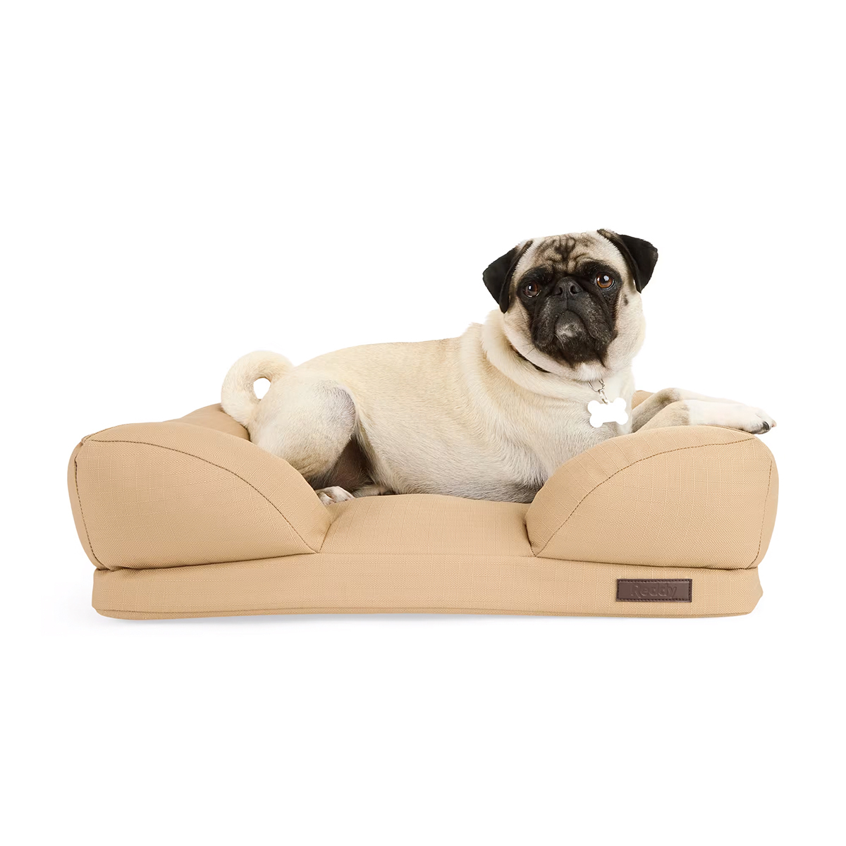 Reddy Cama Resistente Tipo Sillón Color Café para Perro, Chico