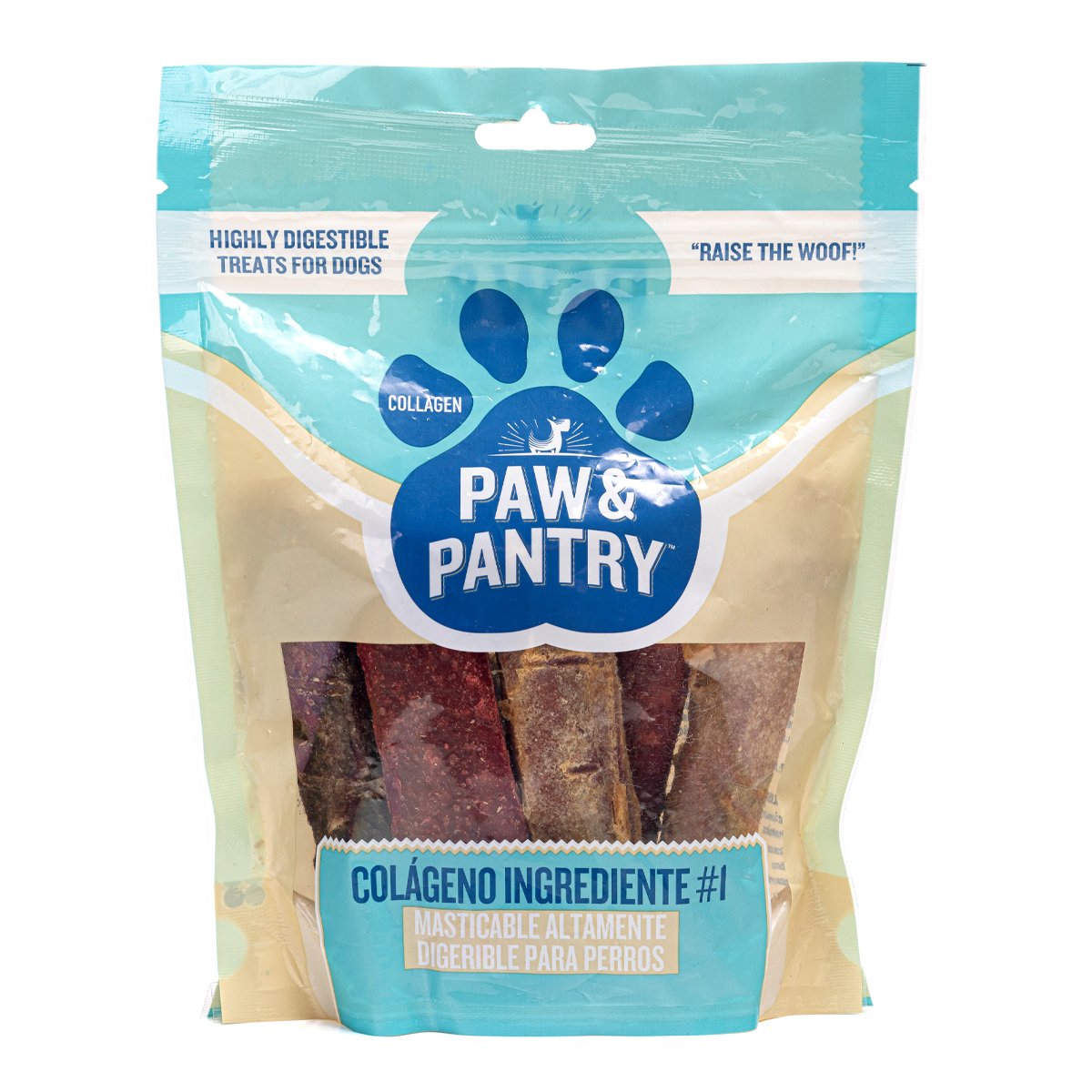 Paw & Pantry Carnaza con Colágeno Diseño Costillas Sabor BBQ para Perro Adulto, 6 Piezas