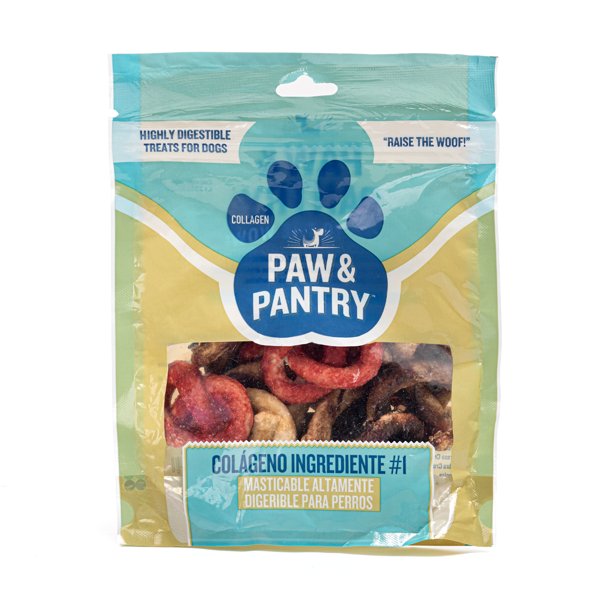 Paw & Pantry Carnaza con Colágeno Diseño Pretzels Sabor BBQ para Perro, 24 Piezas