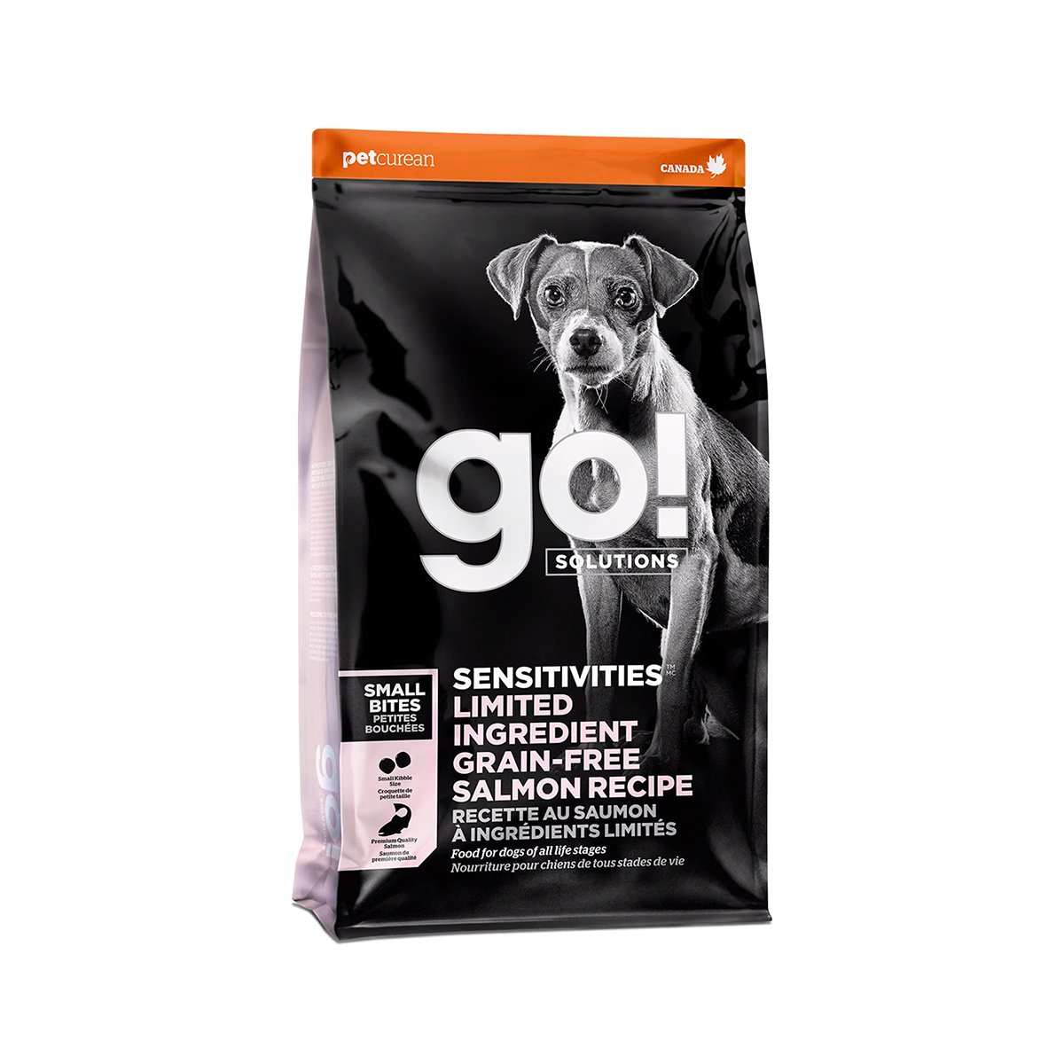 Go! Solutions Sensitivities Alimento Natural LID Receta Salmón para Perro Raza Pequeña Todas las Edades, 9.9 kg