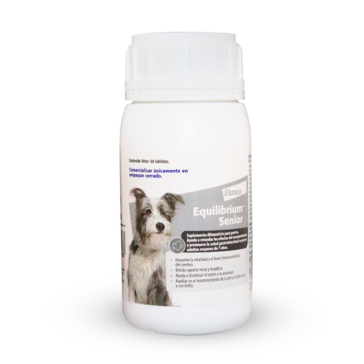 Equilibrium Senior Suplemento Revitalizador de Energía y Salud Digestiva para Perro, 60 Tabletas