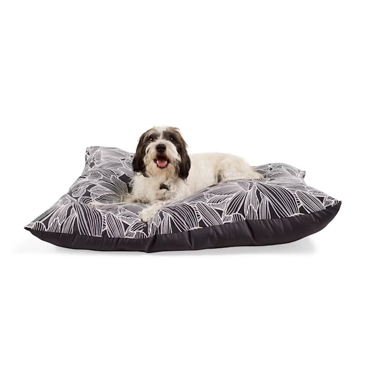 EveryYay Cama Extendida Estampado Flores Azul Marino para Perro