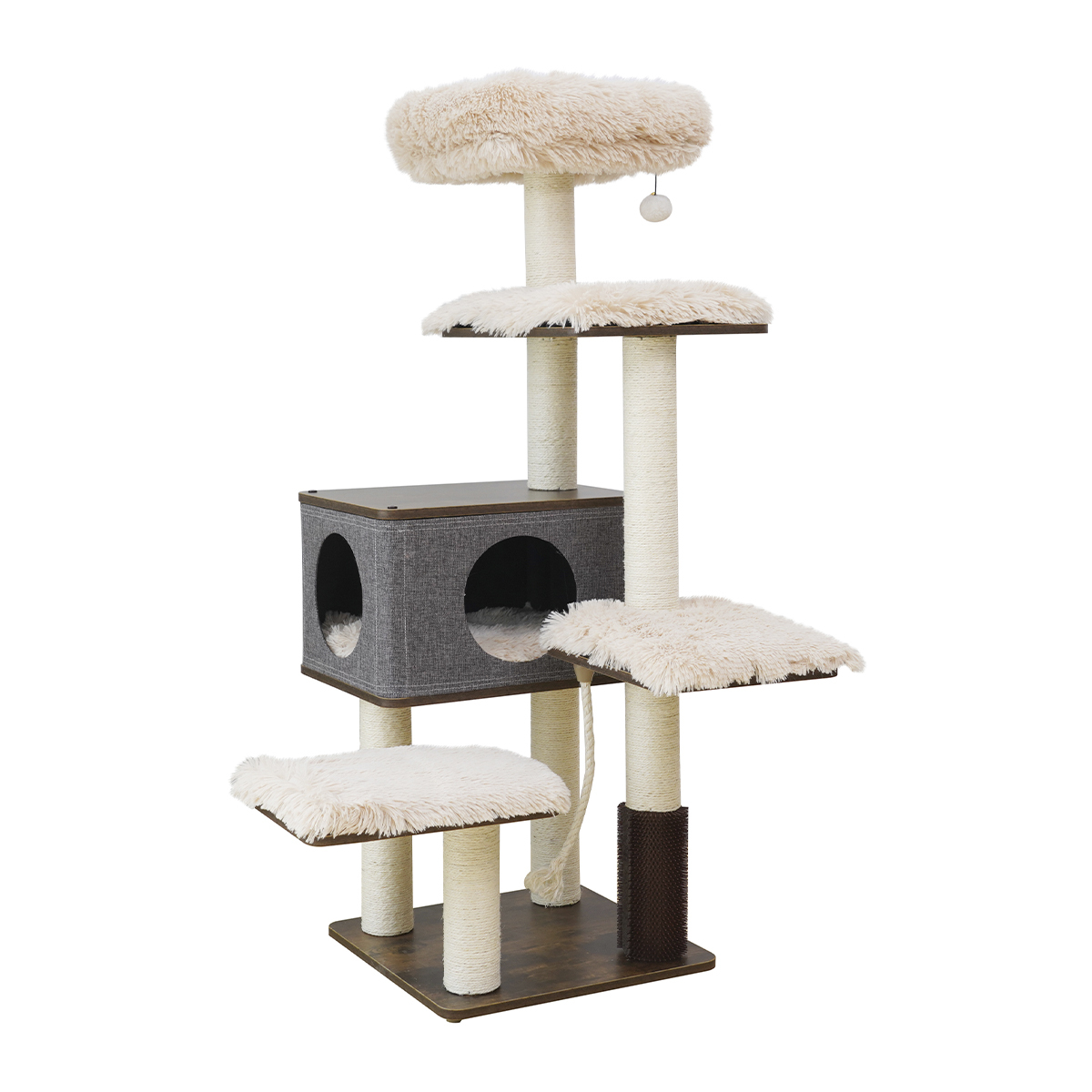 Petpals Mueble Tipo Árbol de 6 Niveles con Condo y Perchas para Gato, 1 Pieza