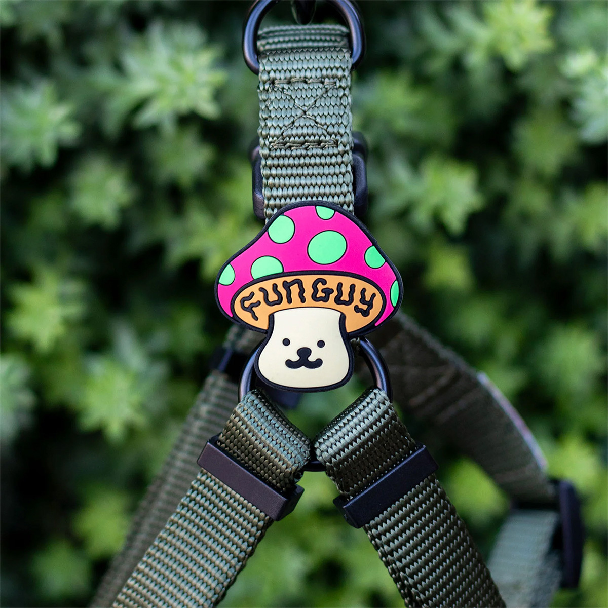 Jiby Charm para Personalizar Arnés Collar o Correa Diseño Hongo Divertido, 1 Pieza
