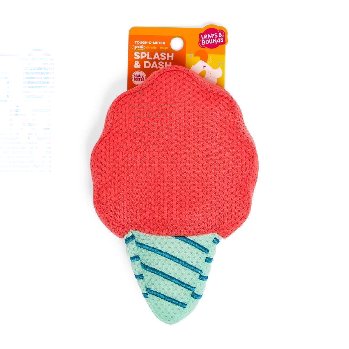 Leaps & Bounds Juguete Congelable con Squeaker Diseño Algodón de Azúcar para Perro, Grande