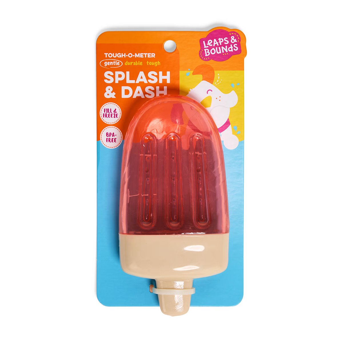 Leaps & Bounds Juguete Congelable con Forma Paleta de Hielo para Perro, Mediano