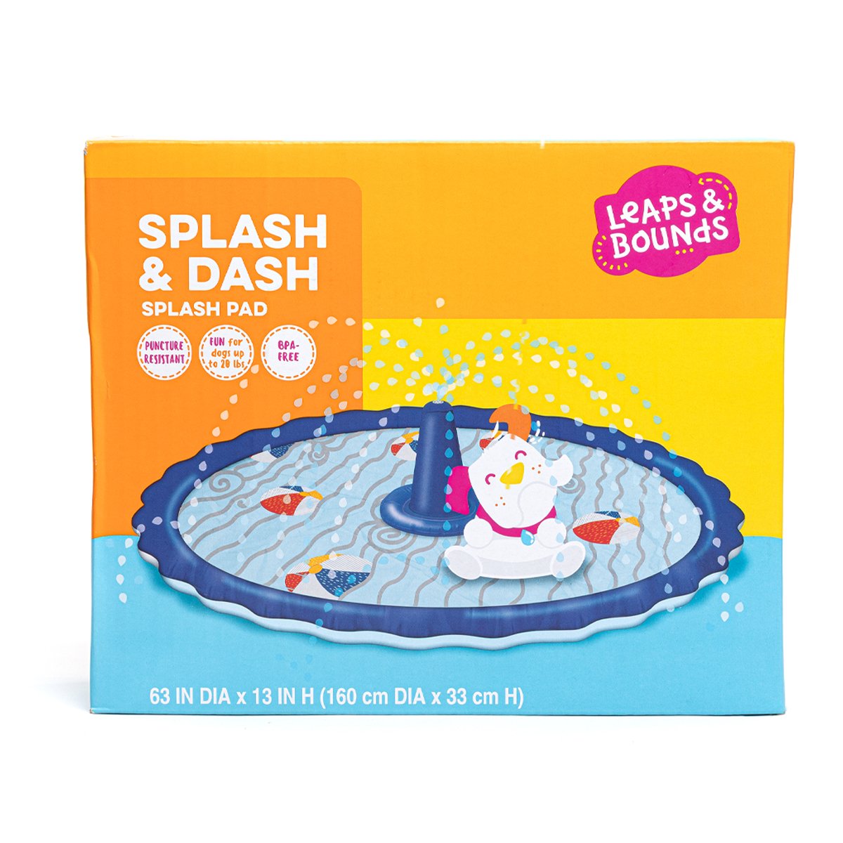 Leaps & Bounds Fuente Inflable para Perro, Chico
