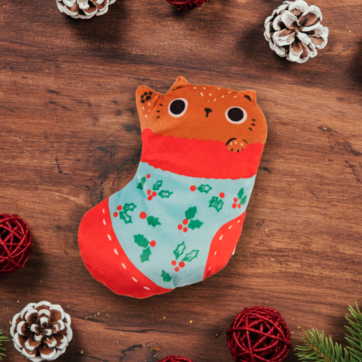 Latipaw Holiday Osito en Bota de Peluche Flattie para Perro, Chico