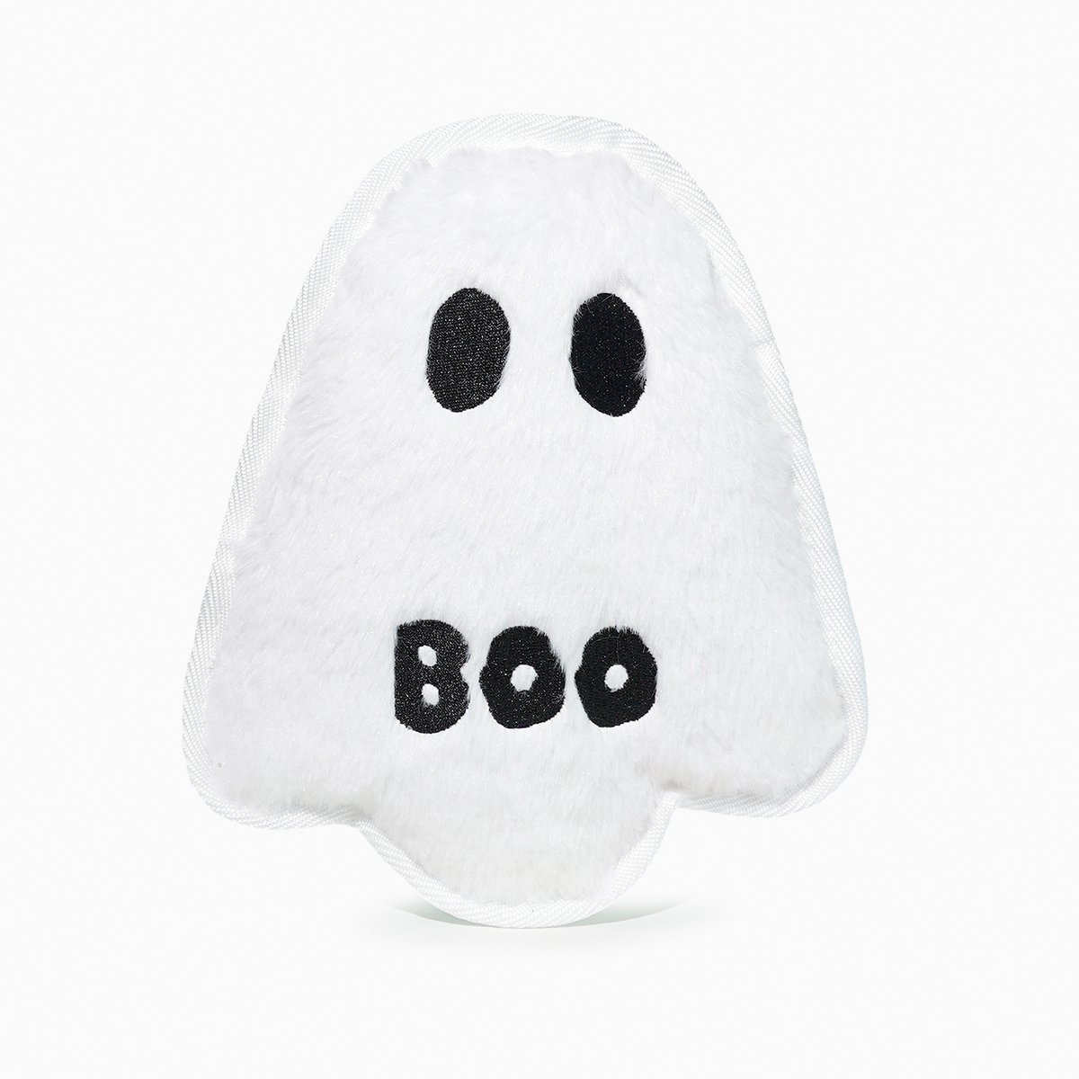 HugSmart Halloween Fantasma Boo de Peluche Múltiples Texturas para Perro, Mediano