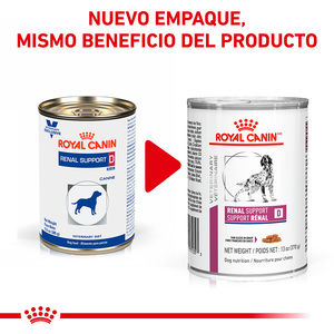 Royal Canin Veterinary Diet Alimento Húmedo Soporte Renal D para Perro Adulto Receta Trozos en Gravy, 370 g