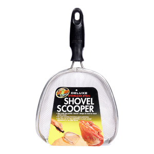 Zoo Med Delux Shovel Scooper Colador para Limpieza de Sustrato de Reptil, Mediano Zoo Med Delux Shovel Scooper Colador para Limpieza de Sustrato de Reptil, Mediano