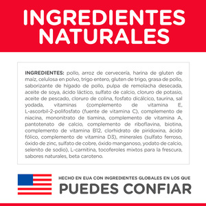 Hill's Science Diet Múltiple Benefit Alimento Seco Hogar Multigato para Gato Adulto  Receta Pollo, 7 kg