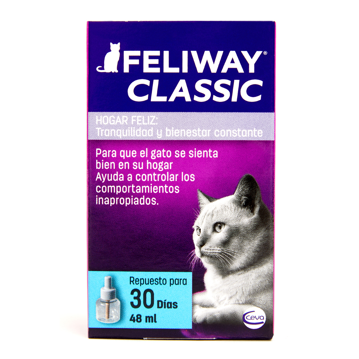Feliway Classic Repuesto para Difusor para Gato, 48 ml