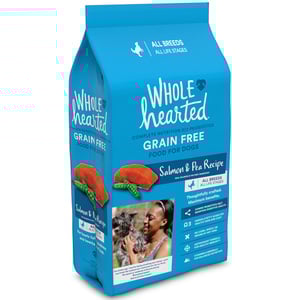 WholeHearted Libre de Granos Alimento Natural para Perro Todas las Edades Receta Salmón y Chícharo, 11 kg