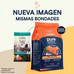 Canidae Pure Alimento Natural sin Granos para Perro Adulto Receta Salmón y Camote, 9.9 kg