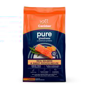 Canidae Pure Alimento Natural sin Granos para Perro Adulto Receta Salmón y Camote, 1.8 kg Canidae Pure Alimento Natural sin Granos para Perro Adulto Receta Salmón y Camote, 1.8 kg