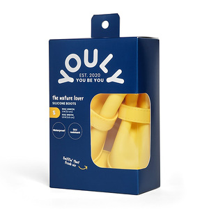Youly The Nature Lover Botas de Silicón Color Amarillo para Perro, Chico