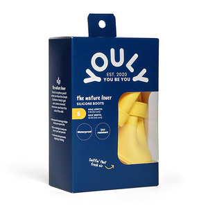 Youly The Nature Lover Botas de Silicón Color Amarillo para Perro, Chico