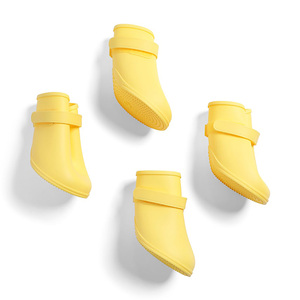Youly The Nature Lover Botas de Silicón Color Amarillo para Perro, X-Grande